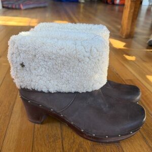 NEW Ugg Sherpa lined heeled boots